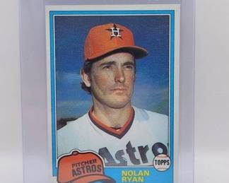 1981 TOPPS NOLAN RYAN VERY CLEAN CARD