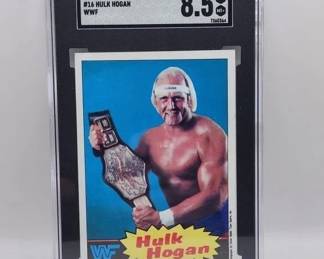 1985 HULK HOGAN ROOKIE CARD SGC 8.5!