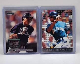 2 ALEX RODRIGUEZ ROOKIE CARDS. VERY CLEAN CARDS