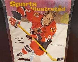 VINTAGE 1965 SPORTS ILLUSTRATED BOBBY HULL COVER