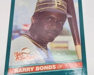 1986 DONRUSS BARRY BONDS ROOKIE CARD. VERY CLEAN.