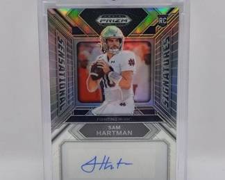 SAM HARTMAN AUTOGRAPHED ROOKIE CARD
