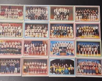 RARE 1980 TOPPS POSTER COMPLETE SET OF 16. LARRY BIRD MAGIC ROOKIES