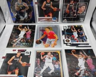 NIKOLA JOKIC CARD LOT. SEVERAL ROOKIES INCLUDED