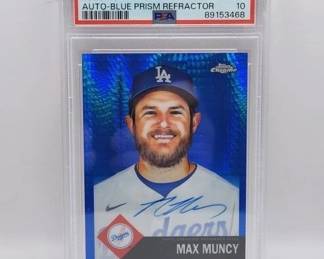 MAX MUNCY AUTOGRAPHED PSA 10 PRISM REFRACTOR
