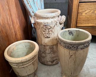 Planters, vases, and home decor.