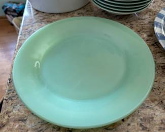 Jadeite dinner plate