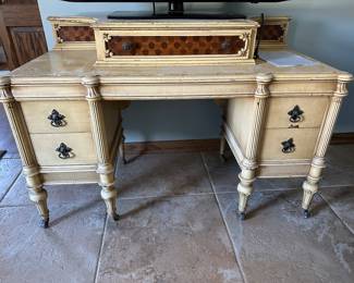 Antique vanity with.......