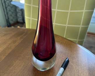 Murano art glass vase