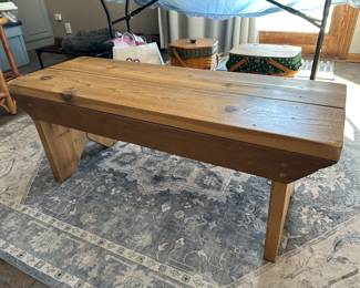 Wooden bench/coffee table