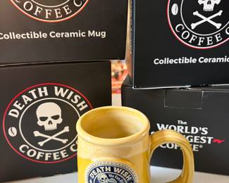 Death Wish coffee mugs - new in box......