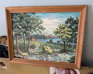 Framed paint by numbers.....