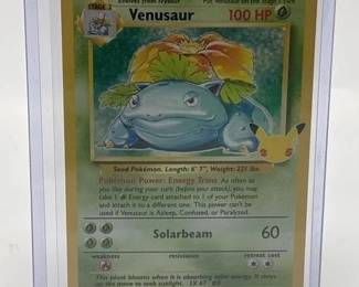 holo venusaur pokemon card