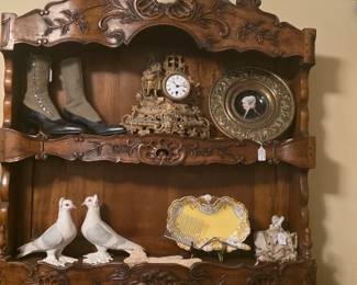 Antique wall shelf