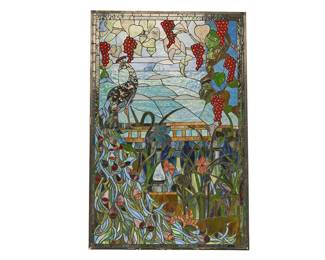 Large Leaded Glass Panel