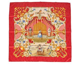 Hermes, Orgauphone et Autres Mecaniques Silk Scarf