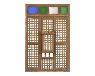 Mashrabiya Screen with Stained Glass