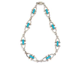 Sterling Silver and Turquoise Necklace