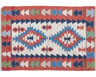 Hand-Knotted Kilim Rug, 5 ft. 11 in. x 3 ft. 9 in.