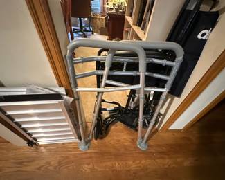 Walker, wheelchair and ramp