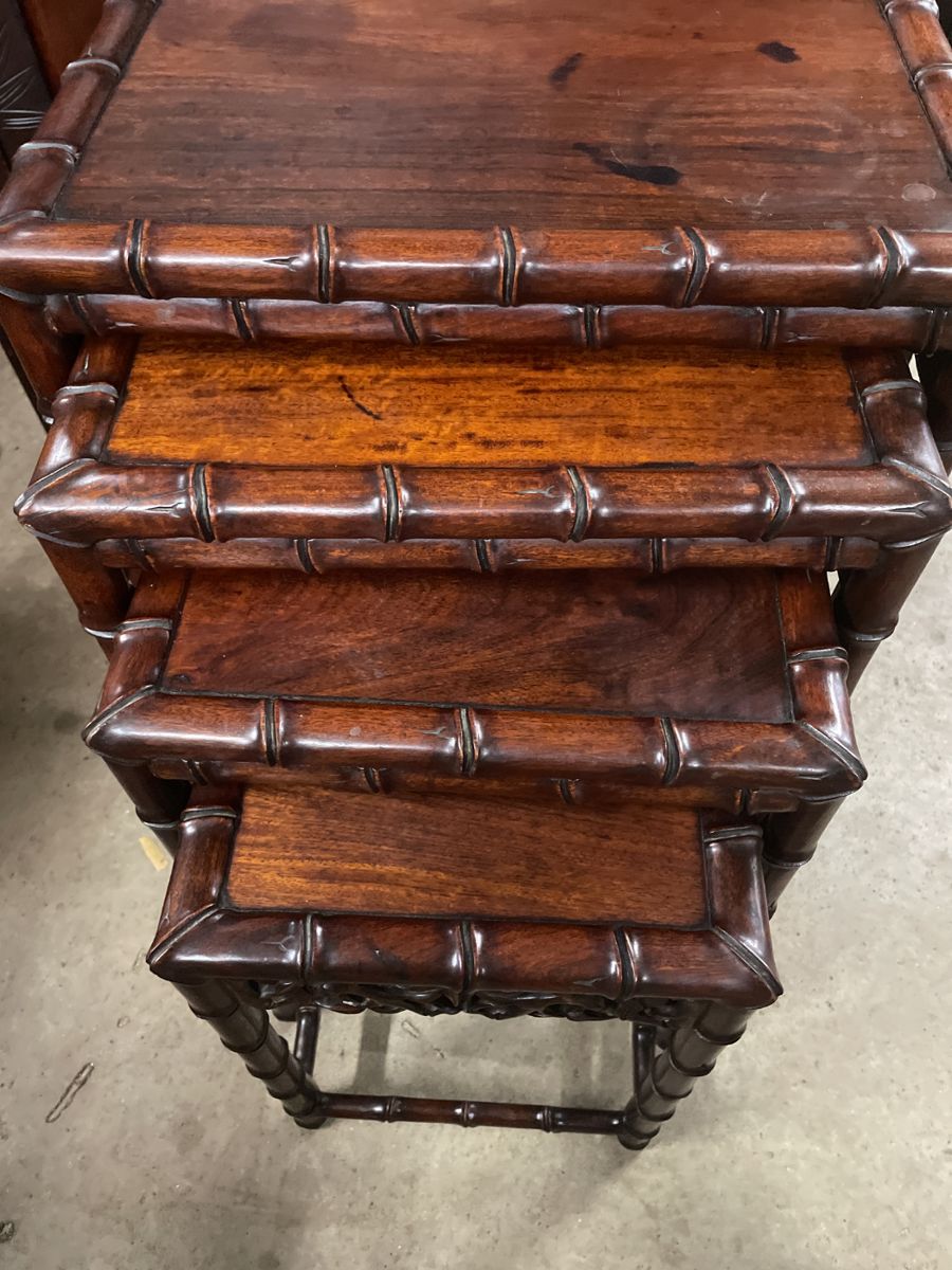 Super set of Chinese rosewood 19th century tables