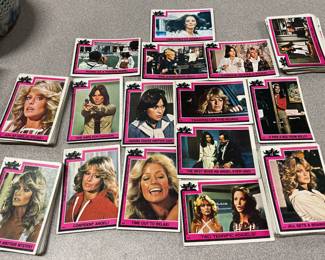 Charlie’s Angels trading cards from the 1970s