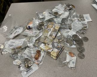 Big collection of miscellaneous coins