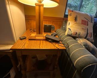 Side table & table lamp