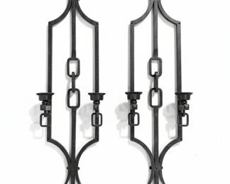 Wrought Iron Sconces 