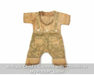 Antique Garmet with Label