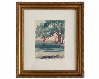 University of Virginia - The Lawn Watercolor Print