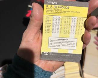 1989 Fleer Curt Wardle Baseball Card