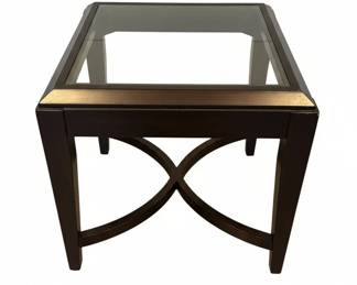 Tempered Glass Top End Tables x 2