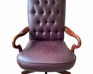 Tufted Leather Office Chair