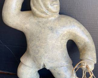 Hand Carved Inuit Soapstone Sculpture