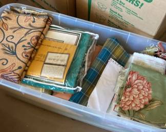 Bin Full Of Assorted Sewing Material