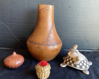 More Signed Pottery And A Basket