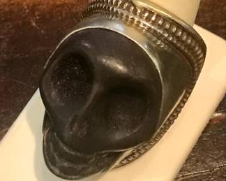 Sterling skull ring