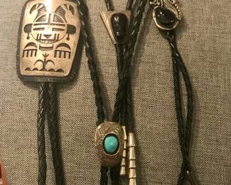 Native American Sterling Bolos