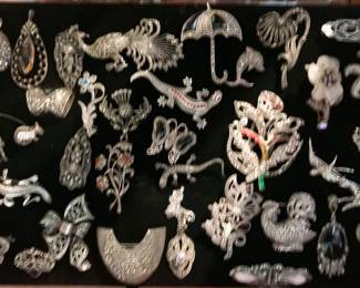 Sterling and marcasite jewelry