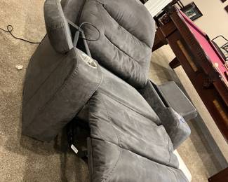 Electronic recliner with cup holders and more