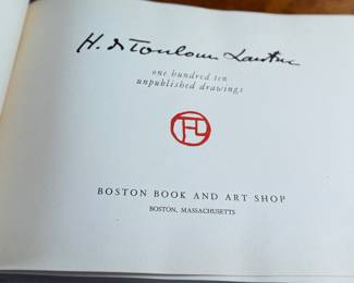 "One Hundred Ten Unpublished Drawings", a 1955 limited edition hardcover book by H. de Toulouse Lautrec. The book contains reproductions of drawings from Henri de Toulouse-Lautrec’s sketchbook. Edition 647/1500.

