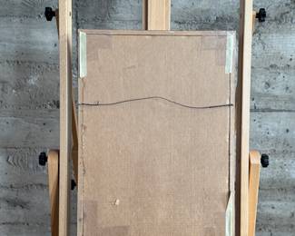 "Dahlia", a limited edition lithograph by listed artist, Henry Evans. Edition 190/245, signed in pencil, professionally framed, and measures in frame, 23.25” H x 17” W. Henry Evans (1918-1990) was a San Francisco Bay Area artist and printmaker known for his minimalist style botanical images. In 1949 he established the Peregrine Press in San Francisco where he began making books and prints for local Bay Area artists.

