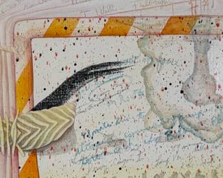 "Object Series", an original oil painting by listed artist, Howard Hack circa 1971. This work of art measures in frame, 32” H x 38” W. Howard Edwin Hack (July 6, 1932 – June 11, 2015) was an American representational painter and graphic artist, with works in numerous museum collections. Known for an innovative approach to a variety of media, as well as use of traditional oil paints, Hack began working in the late 1940s.

