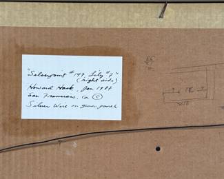 “Silverpoint #147, Lily #7 (right side)”, an original work of art by listed artist, Howard Hack. Professionally framed and measures in frame, 25.5” H x 31.5” W. Howard Edwin Hack (July 6, 1932 – June 11, 2015) was an American representational painter and graphic artist, with works in numerous museum collections. Known for an innovative approach to a variety of media, as well as use of traditional oil paints, Hack began working in the late 1940s.

