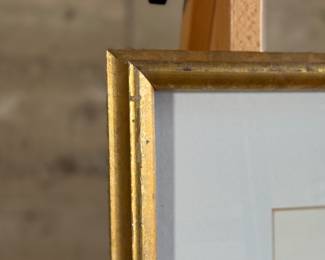 "Irises, Irises, Coming", an original oil pastel by listed artist, Carol Chapel. Professionally framed and measures in frame, 23.5” H x 26.5” W.

