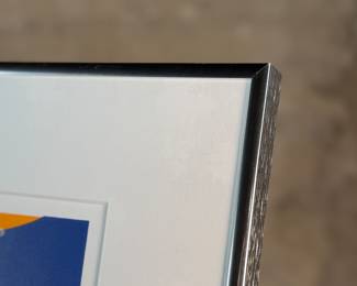 "Turning Point", a limited edition lithograph by listed Oregon artist, Annegret Disterheft. Edition 5/15, signed in pencil, and measures in frame, 17” H x 13” W. The Chemeketa show, “Beyond Perception: Monotypes by Annegret Disterheft, ” was her first Salem show since a 1999 exhibit in the governor’s office and offers a retrospective of her work in monotypes. Her work is in the Whitney Museum of American Art in New York; the national Museum of Women in the Arts in Washington, D.C.; the Portland Art Museum; and the Hallie Ford Museum of Art in Salem. 

