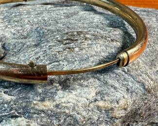 This lot features an antique baby bracelet, made of 5k gold and is engraved with the name, "Mary". Total approx. weight of 5.00 grams.

