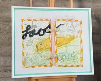 "Object Series", an original oil painting by listed artist, Howard Hack circa 1971. This work of art measures in frame, 32” H x 38” W. Howard Edwin Hack (July 6, 1932 – June 11, 2015) was an American representational painter and graphic artist, with works in numerous museum collections. Known for an innovative approach to a variety of media, as well as use of traditional oil paints, Hack began working in the late 1940s.

