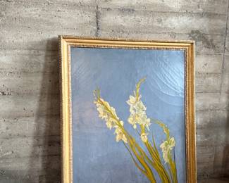 This lot features a large original oil on canvas by listed artist, Howard Hack. Professionally framed and measures in frame, 55” H x 47” W. Howard Edwin Hack (July 6, 1932 – June 11, 2015) was an American representational painter and graphic artist, with works in numerous museum collections. Known for an innovative approach to a variety of media, as well as use of traditional oil paints, Hack began working in the late 1940s.

